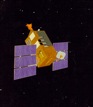 Impresión artística de la misión RXTE en el espacio. 